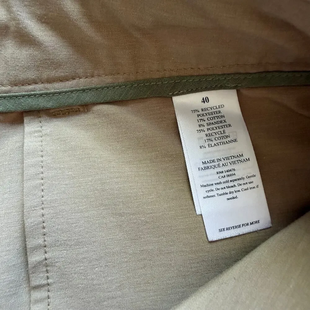 Faherty Men’s All Day 9” Shorts Khaki Sz 40 EUC